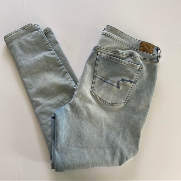 American Eagle Outfitters Denim - AE Hi-Rise Jeggings Jeans Light Wash Super Skinny